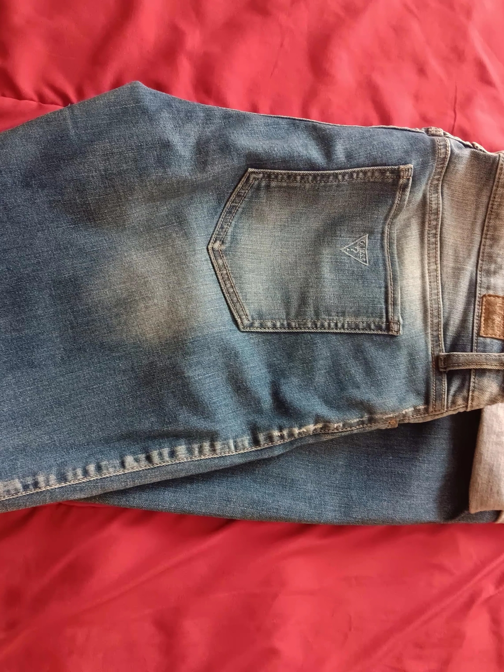Guess Women's Slim Straight Jeans in Blue Wash